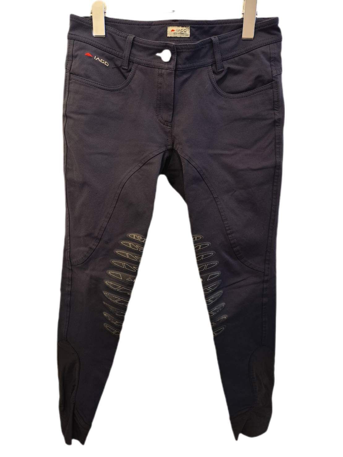 IAGO 乗馬キュロット size42 ネイビー MADE IN ITALY 毛羽立ち有 