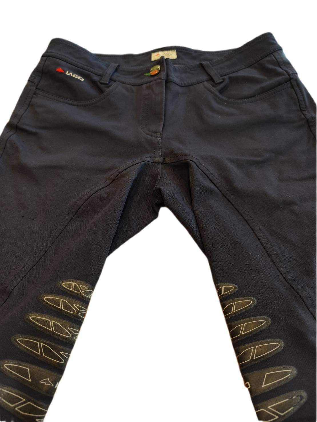 IAGO 乗馬キュロット size42 ネイビー MADE IN ITALY 毛羽立ち有 