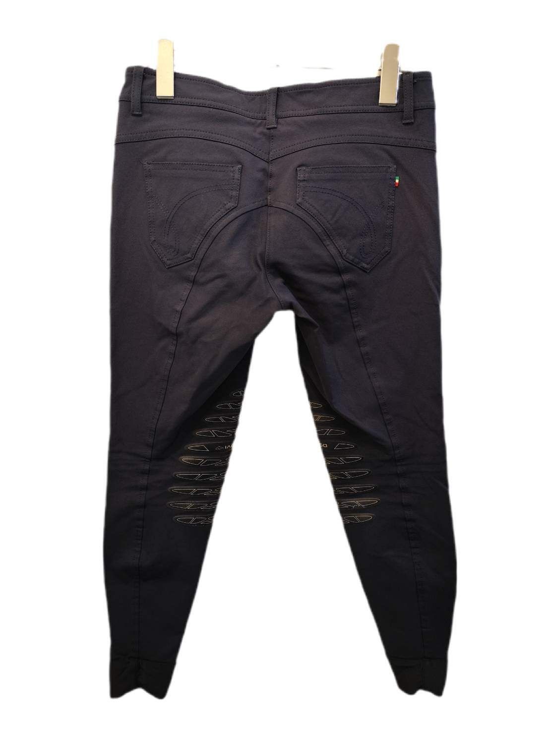 IAGO 乗馬キュロット size42 ネイビー MADE IN ITALY 毛羽立ち有 