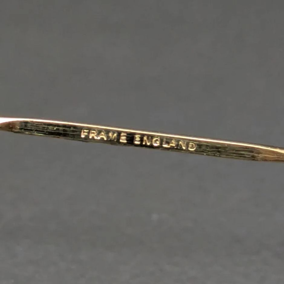 英国製 1950s Algha アルガ 14KRG 金張り ラウンド ヴィンテージ 丸
