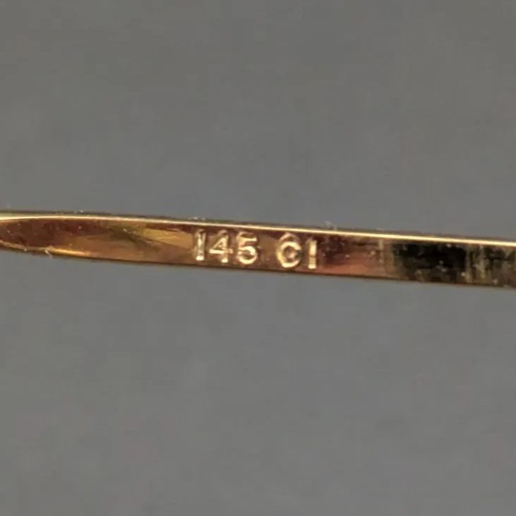 英国製 1950s Algha アルガ 14KRG 金張り ラウンド ヴィンテージ 丸