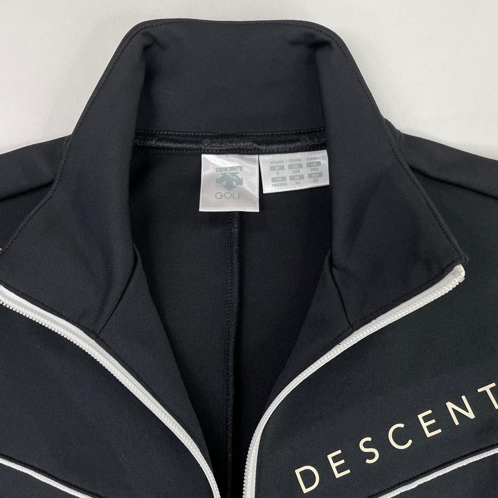 中古 レディース デサントゴルフ DESCENTE GOLF フルジップアウター S