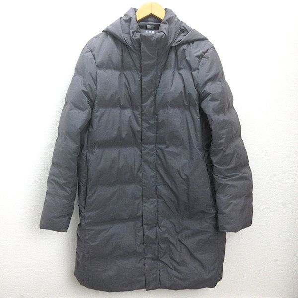n□Bigサイズ□ユニクロ/UNIQLO 41990 シームレスダウンコート□灰 