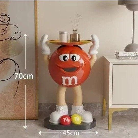 ​大型70cm！M&M's フィギュア 置物 サイドテーブル 小物置き トレイ 大型70cm！M&M's フィギュア 置物 サイドテーブル 小物置き トレイ