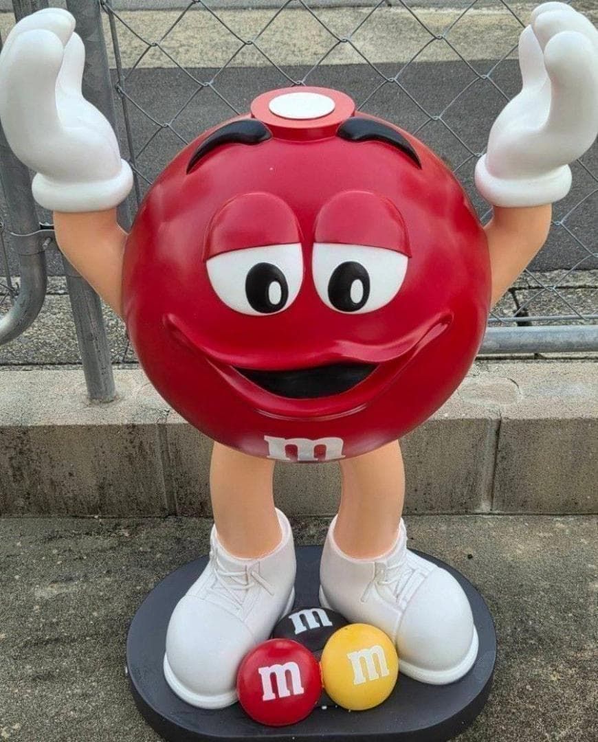 ​大型70cm！M&M's フィギュア 置物 サイドテーブル 小物置き トレイ 大型70cm】M&M's エムアンドエムズ フィギュア サイドテーブル 小物