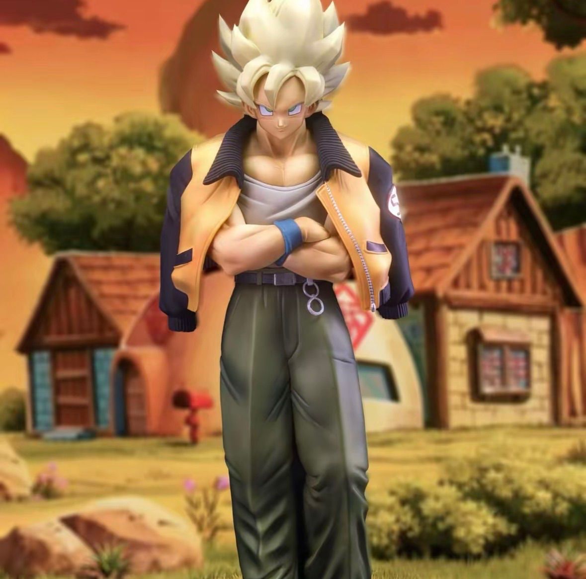 服着る人ドラゴンボールZ スーパサイヤ人孫悟空 ガレージキッドフィギュア ドラゴンボール 孫悟空 スーパーサイヤ人 私服バージョン ガレージ