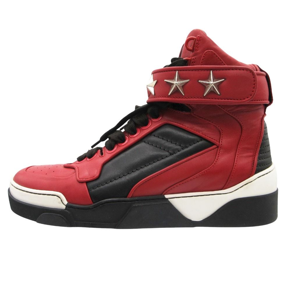 GIVENCHY Givenchy sneakers TYSON STARS Tyson studs high cut shoes red 39 24cm mens [pre]