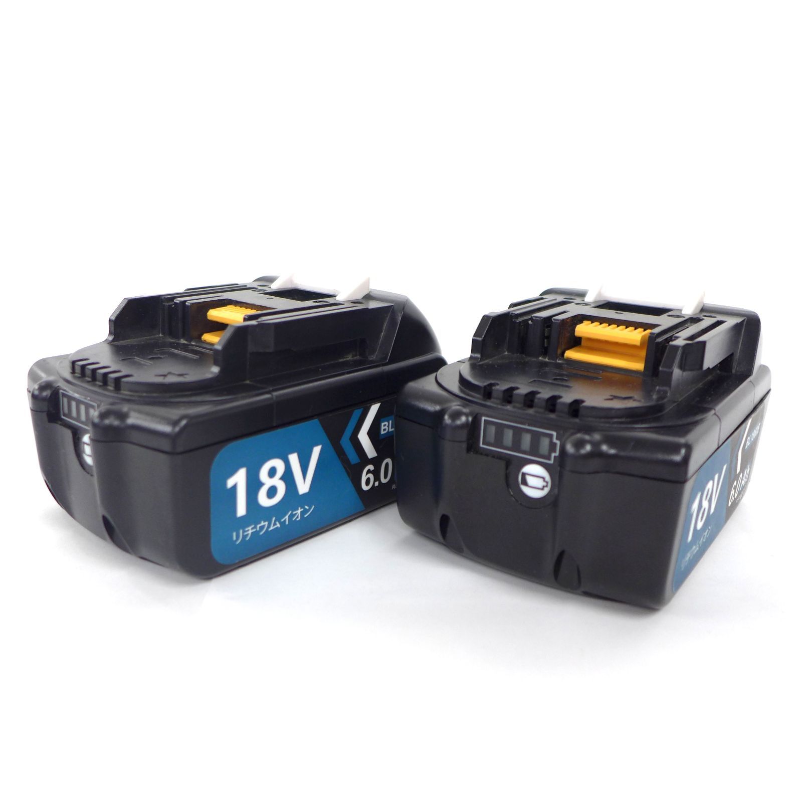 中古 マキタ 純正バッテリー18V6.0Ahと互換性バッテリー18V6.0Ah 計3個