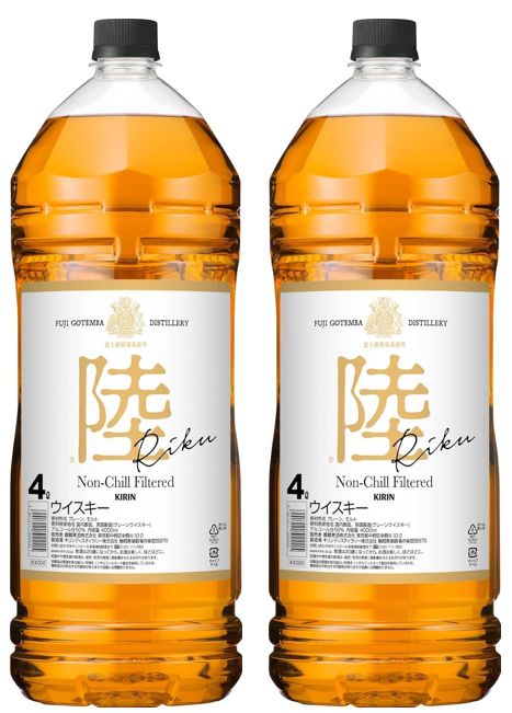 キリン 陸 ウイスキー 4L 50% 2本新品 - メルカリ