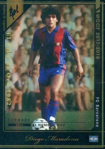 【中古】WCCF HISTORY OF LEGENDS[HISTORY OF LEGENDS]：ディエゴ・マラドーナ(FCバルセロナ)