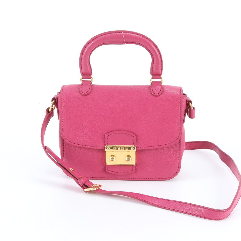 ミュウミュウ MIUMIU マドラス 2way ハンド ショルダーバッグ 【公式通販】