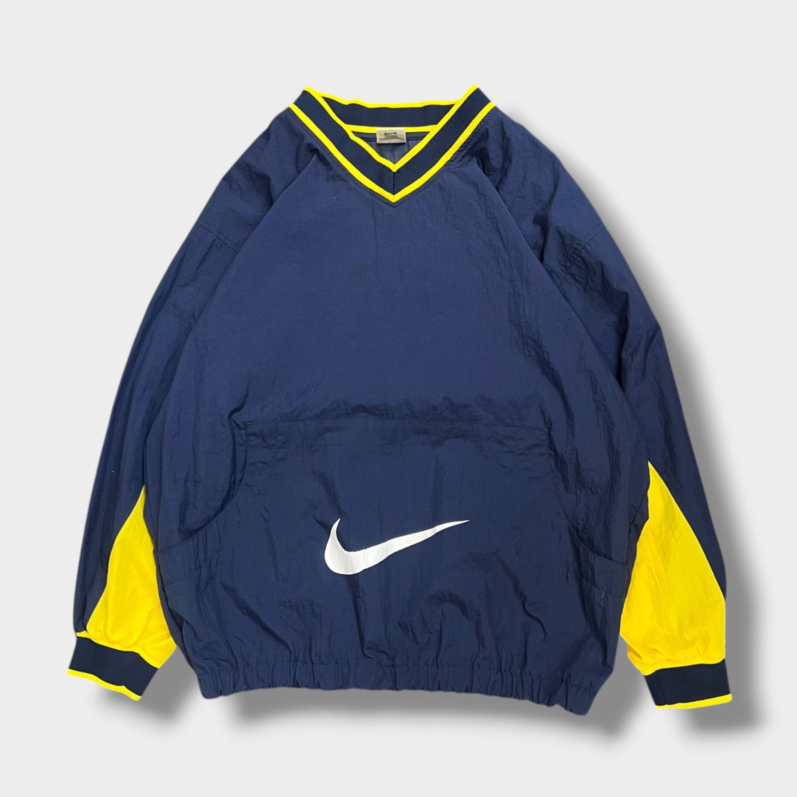 90s NIKE ナイキ ナイロンジャケット 銀タグ プルオーバー 黒 90's