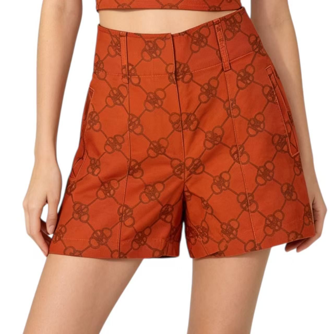 いつきまる ⭐️HERMES エルメス　コットン　ショートパンツ　リゾート 新品同様 HERMES エルメス コットン ショートパンツ サイズ36 - メルカリ