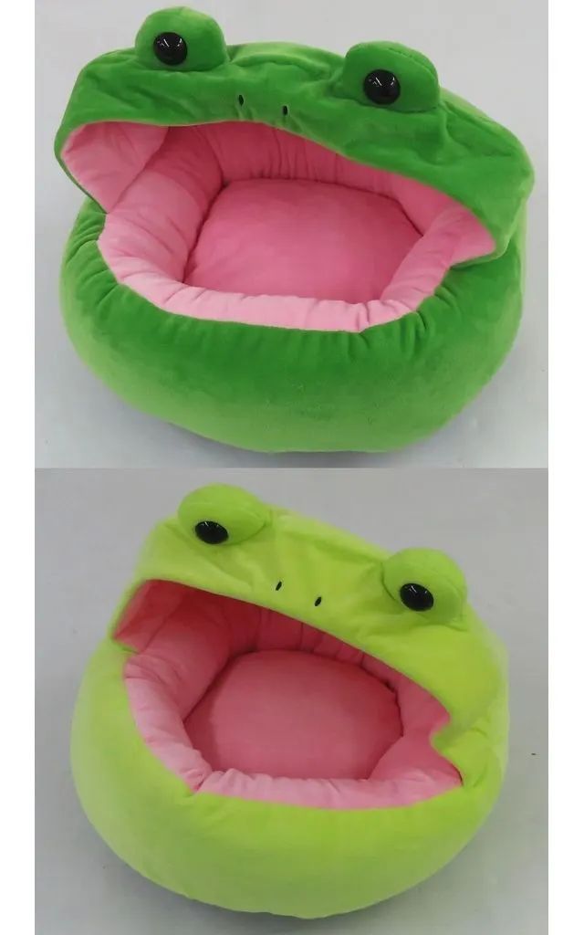 ☆大きなお口のカエルさんクッション☆全2種セット！☆タイトー限定☆非売品☆新品☆ 中古】クッション・本体 全2種セット 大きなお口のカエルさん