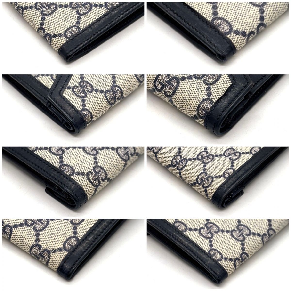 静謐に刻む伝統】 GUCCI 長財布 GGスプリーム レター型 ダブルフラップ 