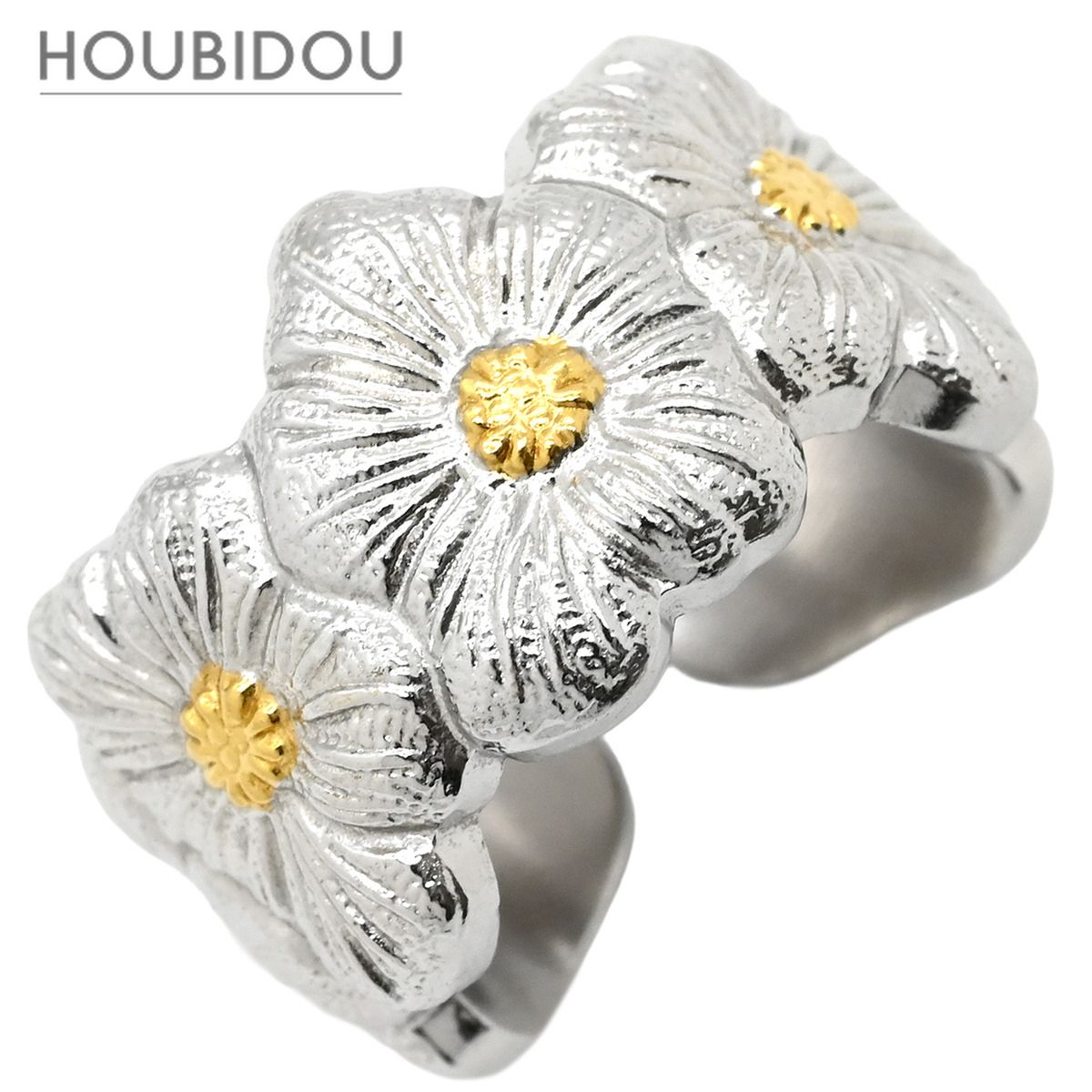 buccellati花模様 スターリングシルバーリング ブチェラッティ BUCCELLATI リング 指輪 ブロッサム ヴェルメイユ