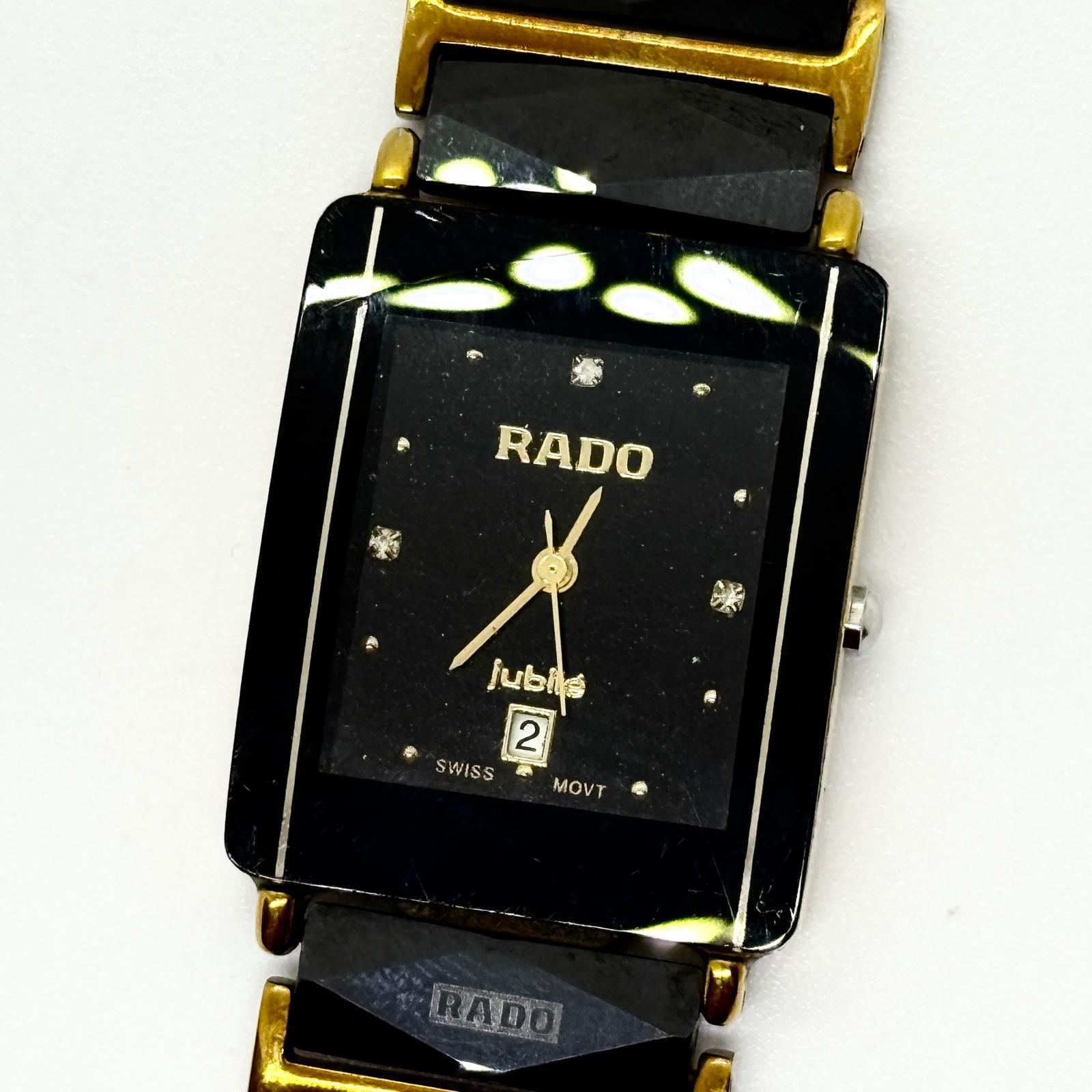 RADO ラドー ジュビリー 160.0282.3 ブラック QZ ユニセックス 腕時計 