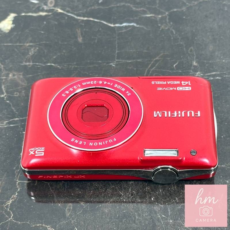 美品】FUJIFILM FinePix JX600 レッド コンパクトデジタルカメラ 1400 