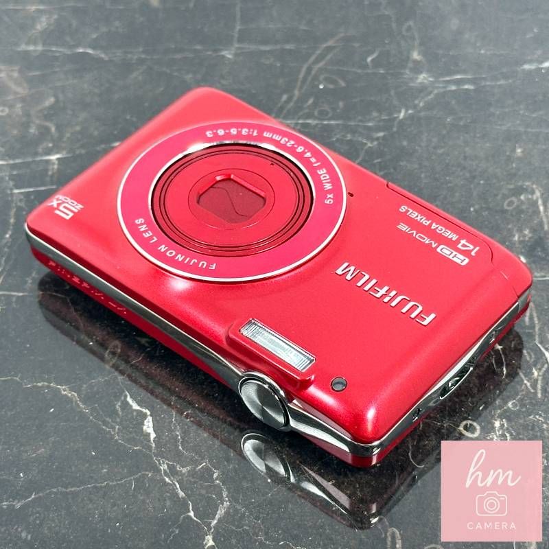 美品】FUJIFILM FinePix JX600 レッド コンパクトデジタルカメラ 1400 