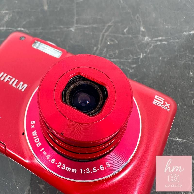 美品】FUJIFILM FinePix JX600 レッド コンパクトデジタルカメラ 1400 
