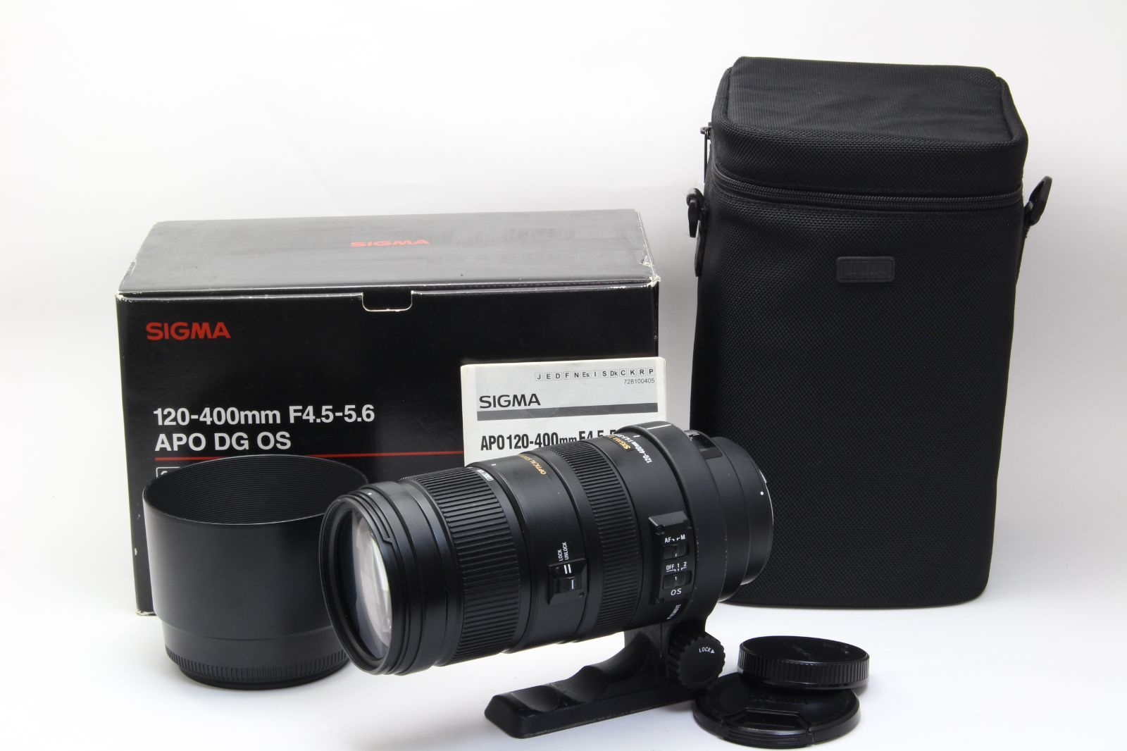 B+ (並品) SIGMA シグマ 120-400mm F4.5-5.6 APO DG OS Canon用 初期 