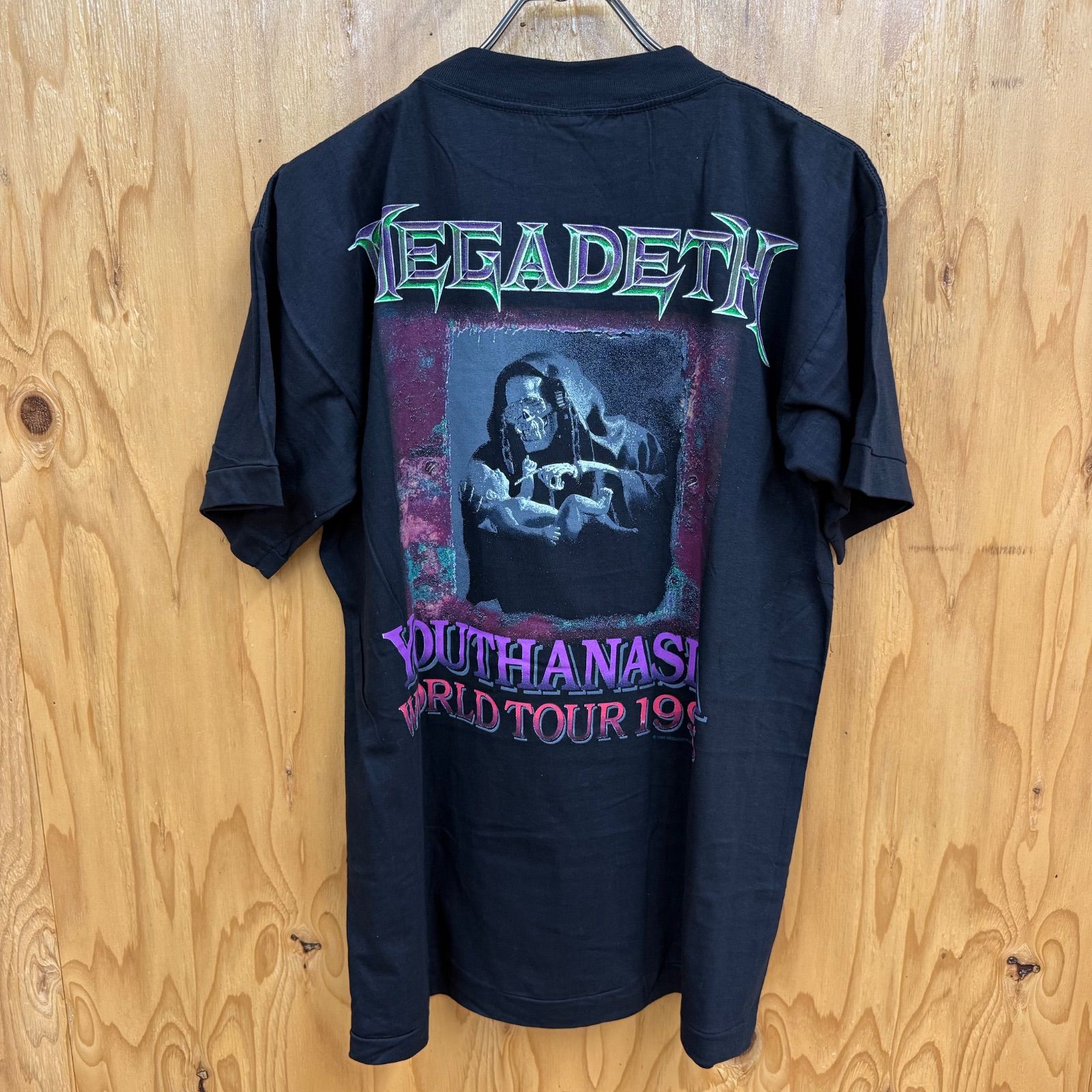 店舗販売併用】MEGADETH 1995 YOUTHANASIA WORLD TOUR Tシャツ Lサイズ 