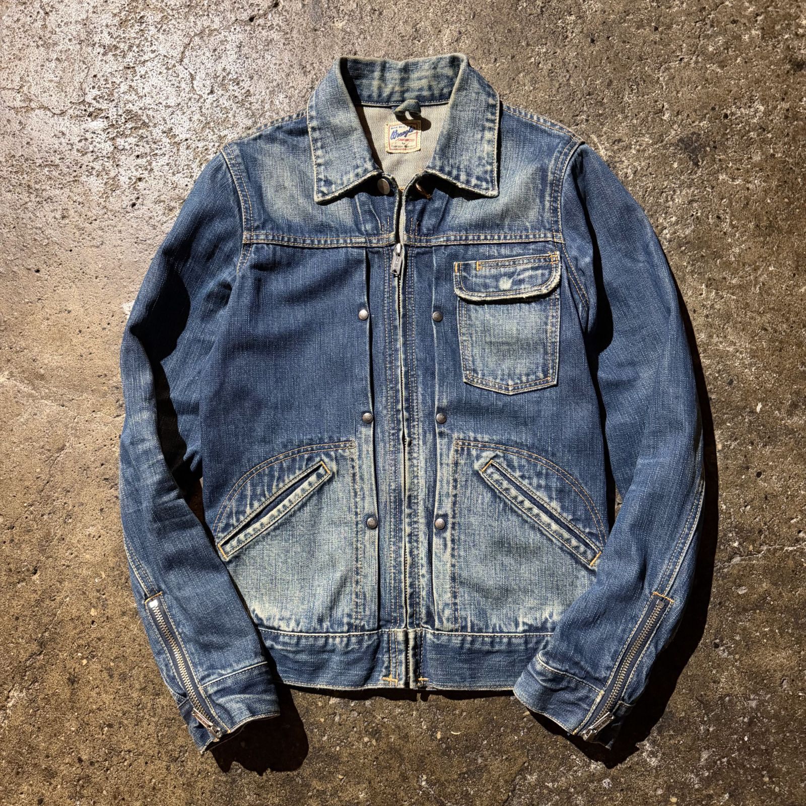 【希少Мサイズ】Wrangler×野口強×ユナイテッドアローズ デニムジャケット Wrangler x UNITED ARROWS x 野口強 別注 11MJZ ジップアップ ユーズド