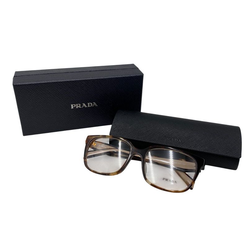【美品】PRADA プラダ ASIAN FIT EYEWEAR VPR17Z-F アジアンフィット アイウェア メガネ 眼鏡 【183-260121-as-08-izu】