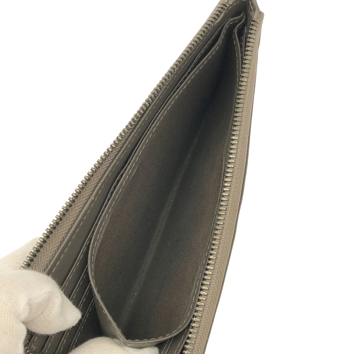 discord by Yohji Yamamoto ディスコードバイヨウジヤマモト Lジップレザーロングウォレット  グレージュ系 discord by Yohji Yamamoto ディスコードバイヨウジヤマモト Lジップ