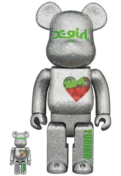 新品 BE@RBRICK × X-girl × YURINO（E-girls） MEDICOM TOY BE@RBRICK X-girl × YURINO(E-girls)100％ & 400