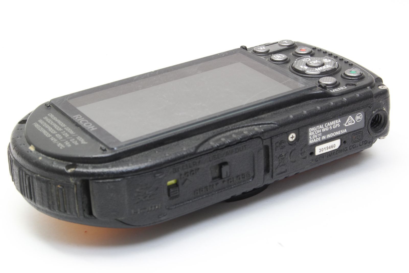 B (並品) RICOH リコー WG-5 オレンジ 防水 初期不良返品無料 4-21 