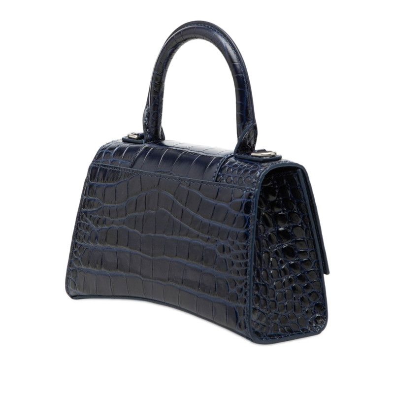 C2632 バレンシアガ/BB BALENCIAGA*ナイロン/クロコ型押しレザー*2way 