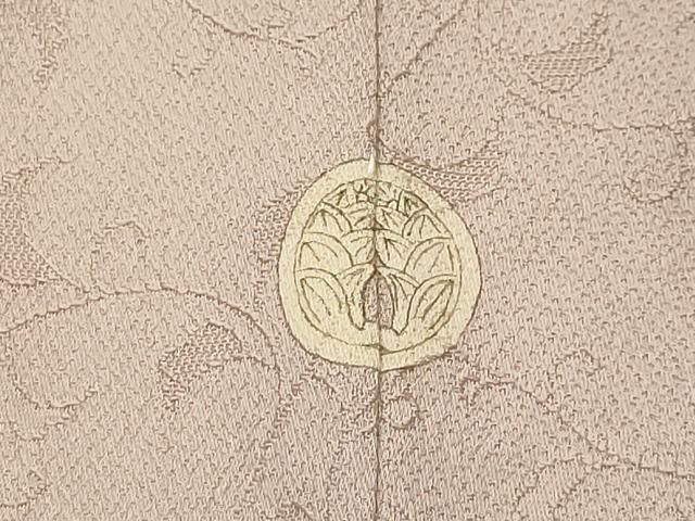 平和屋着物□上質な色無地 地紙花地紋 淡藤色 正絹