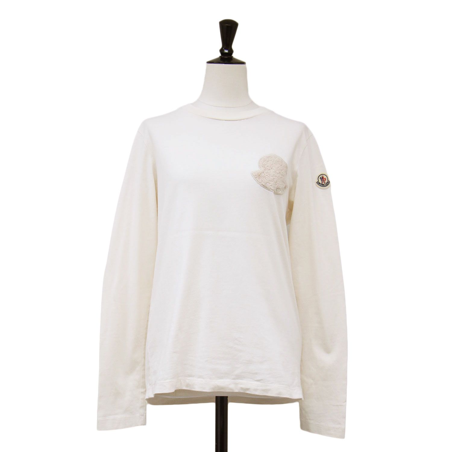 【新品】MONCLER モンクレール ベビー ロングTシャツ クリーム色 新品】MONCLER モンクレール ベビー ロングTシャツ クリーム色 楽天