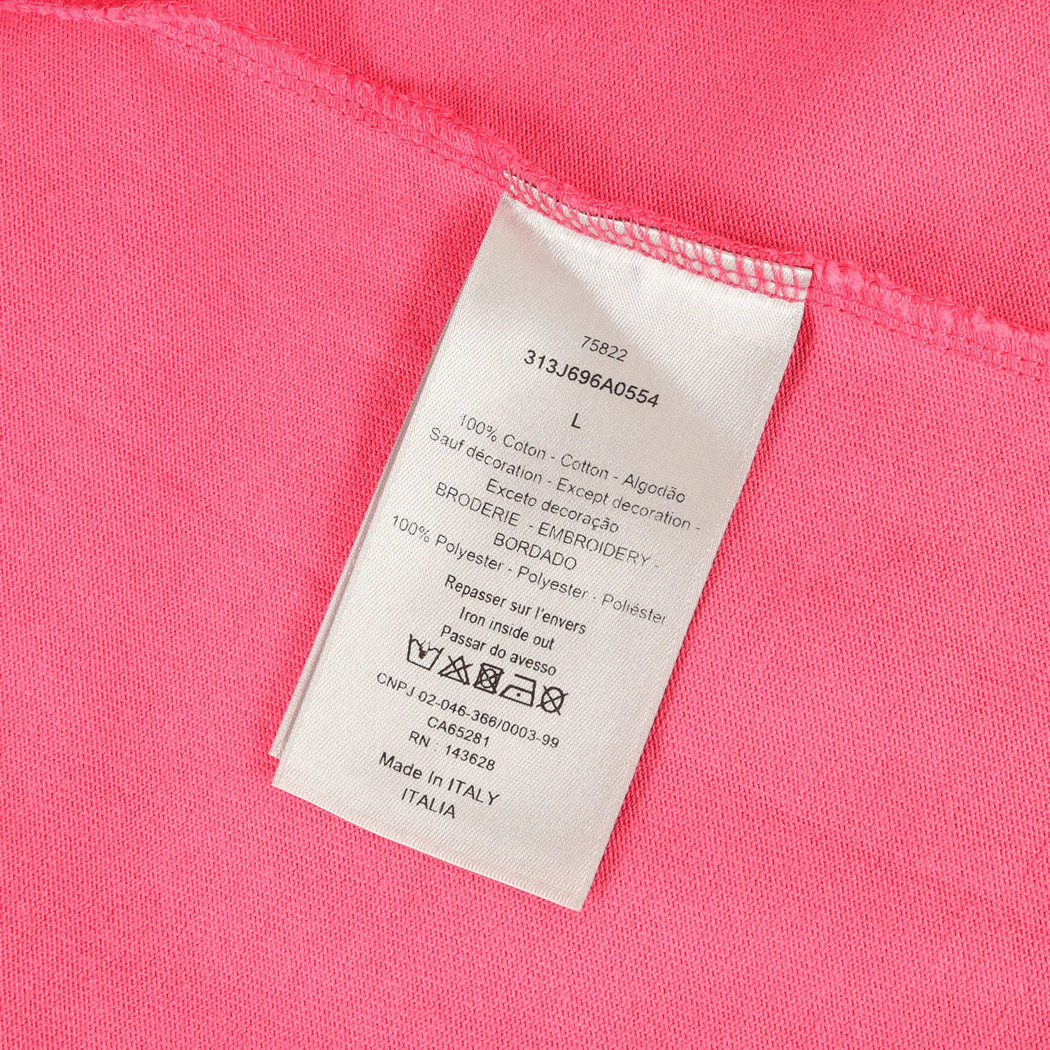 美品】Dior HOMME ディオールオム Tシャツ ピンク サイズ:L | 23SS 