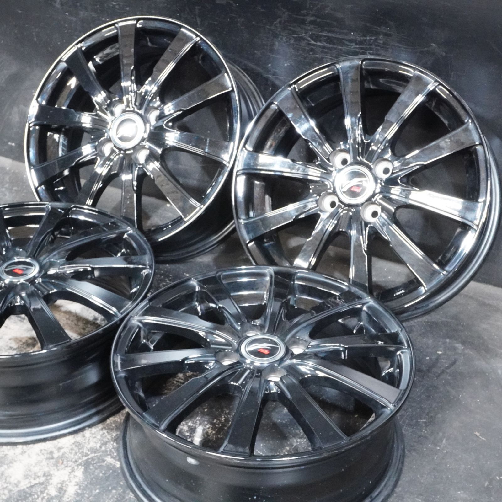 中古ホイール Weds Fang 15インチ 5.5J +50 100 4H 4本セット フィット 