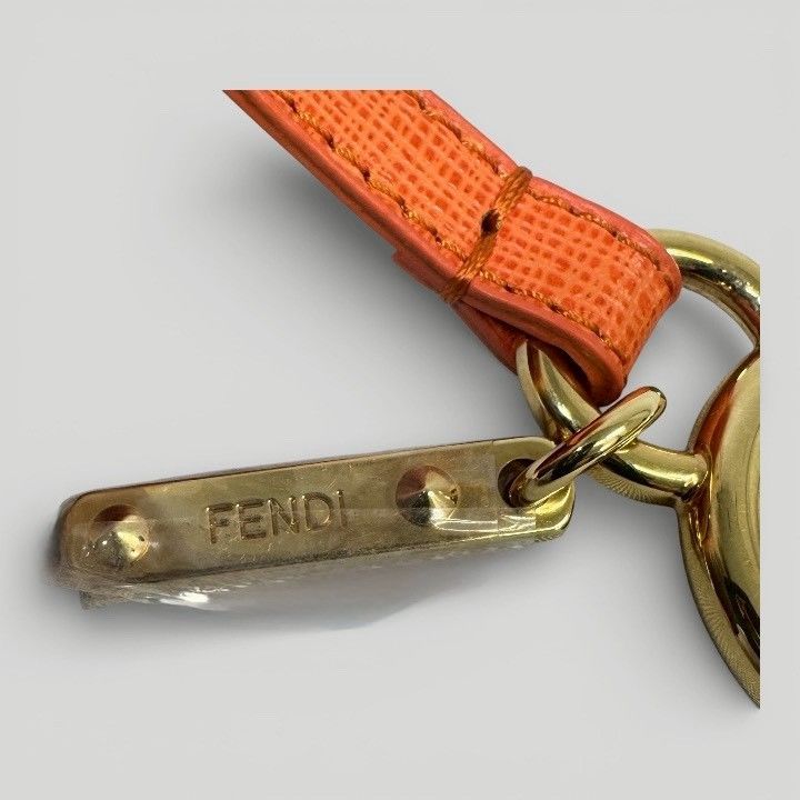 未使用】FENDI フェンディ ポンポン ファー チャーム キーホルダー 箱