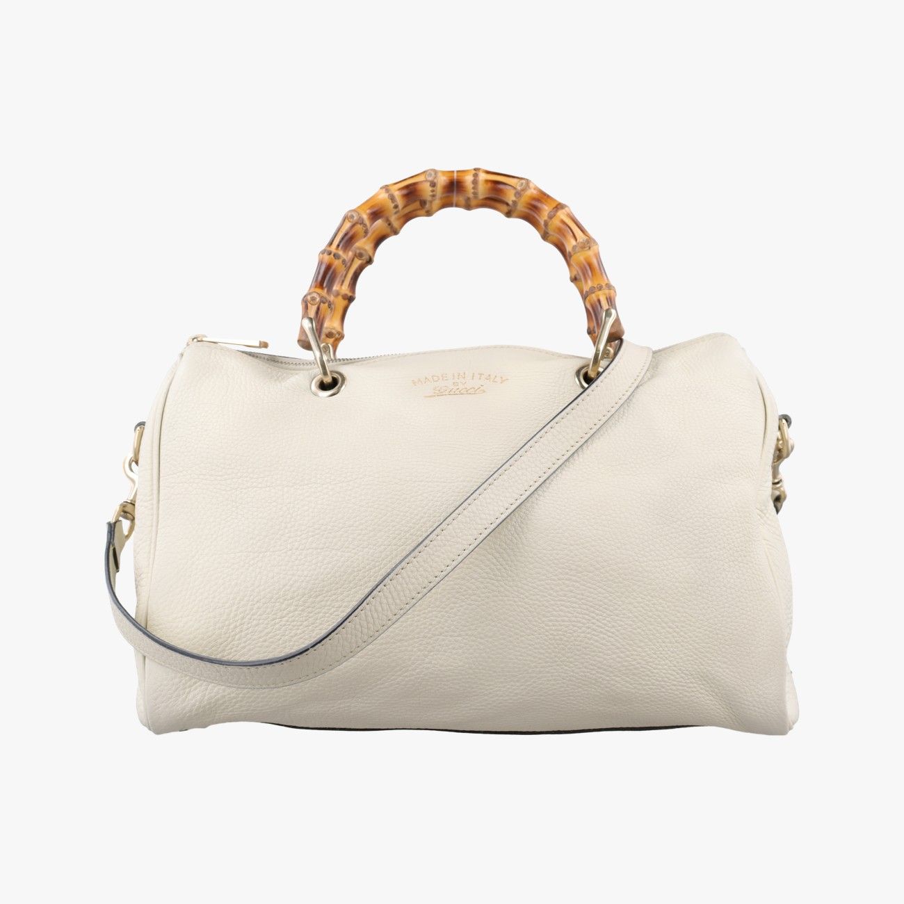 グッチGucciバンブーショッパー ホワイト レザー 353124 グッチGucciバンブーショッパー ホワイト レザー 353124