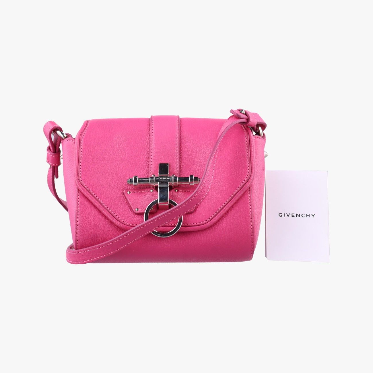 ジバンシーGivenchyオブセディア ピンク レザー EF 0613 - メルカリ