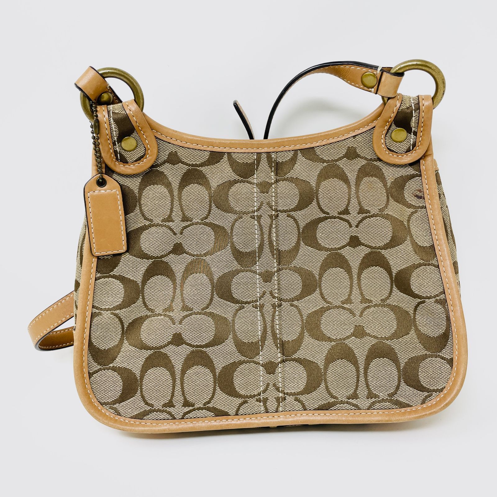 COACH （コーチ） シグネチャー ターンロック ショルダーバッグ