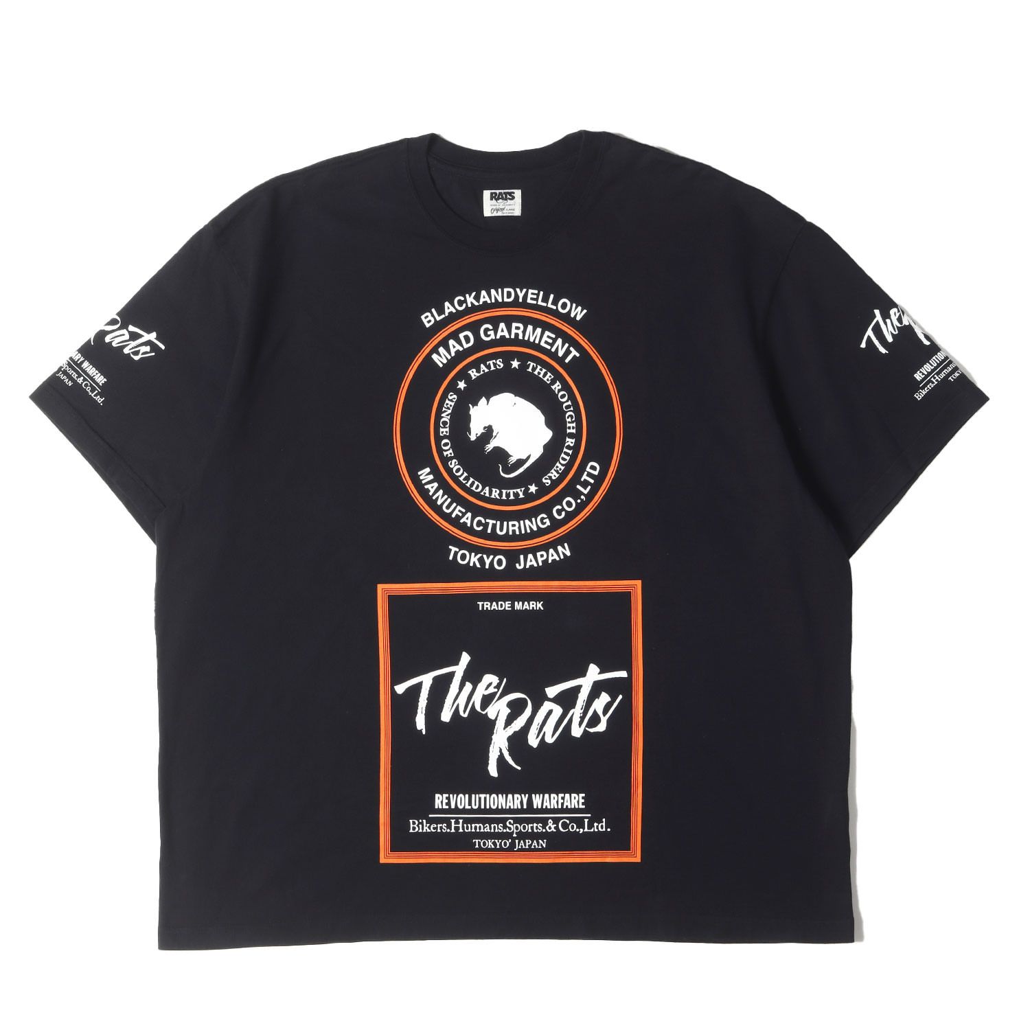 美品】RATS ラッツ Tシャツ サイズ:XL / 22SS ビッグロゴ クルーネック 