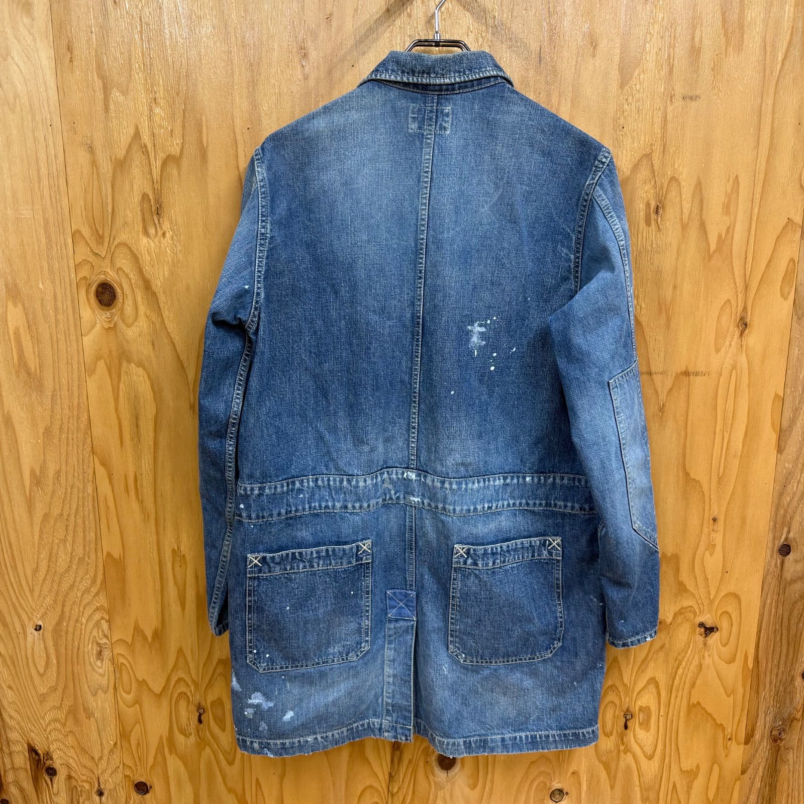 店舗販売併用】NEIGHBORHOOD デニム カバーオール ジャケット ペイント