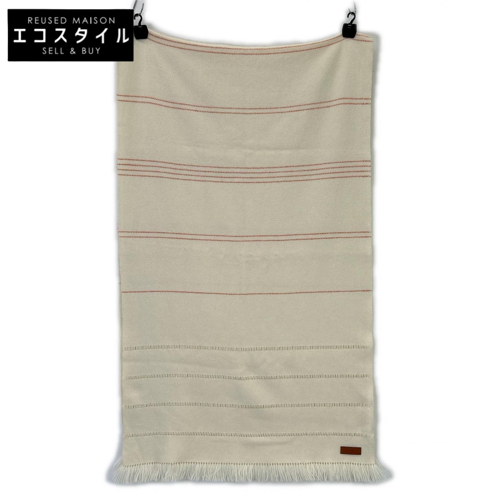 HERMES エルメス ｶｼﾐﾔ100% ﾎﾞｰﾀﾞｰ ﾌﾘﾝｼﾞ ﾏﾌﾗｰ - メルカリ