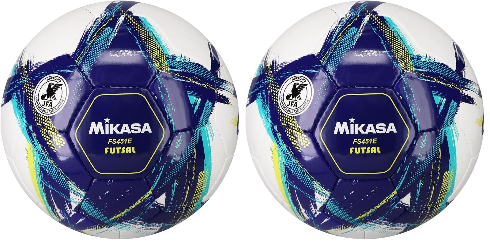 特価商品 ミカサ(MIKASA) フットサルボール 4号 日本サッカー協会 検定球 OrgestA(オルゲスタ) (一般・大学・高校生・中学生用) 手縫い ブルー FS451E-BL 推奨内圧0.610~0.710kgf/ (× 2)