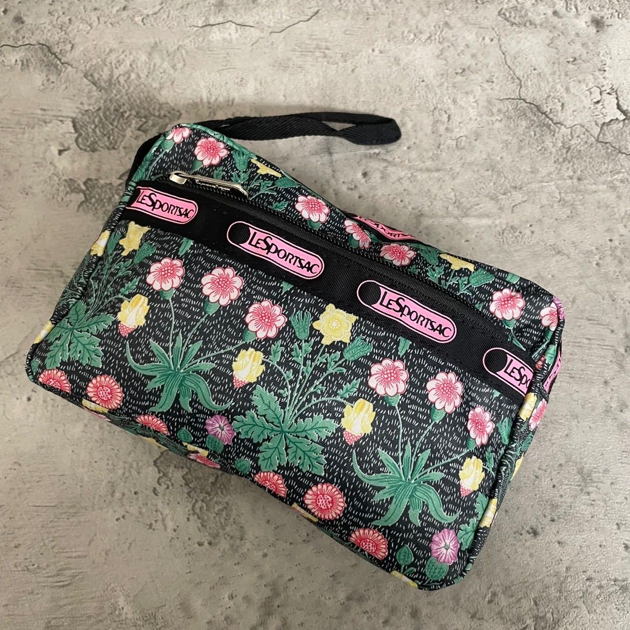 新品未使用 LeSportsac レスポートサック 化粧ポーチ マルチポーチ 花 