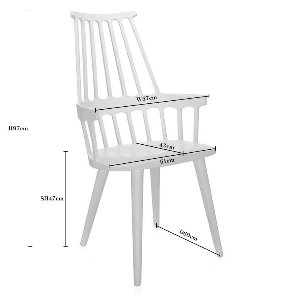 Kartell カルテル COMBACK カムバックチェア ダイニングチェア アーム 