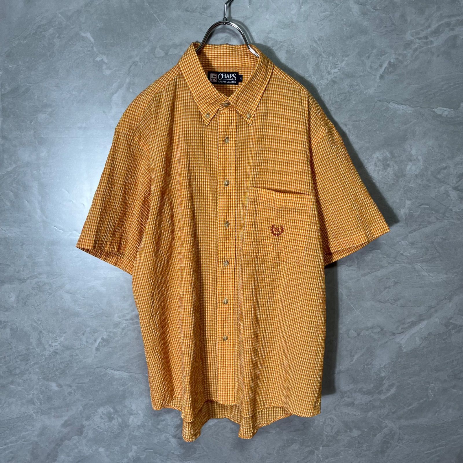 CHAPS RALPH LAUREN 半袖 シャツ ロゴ 刺繍 ラルフローレン チャップス 