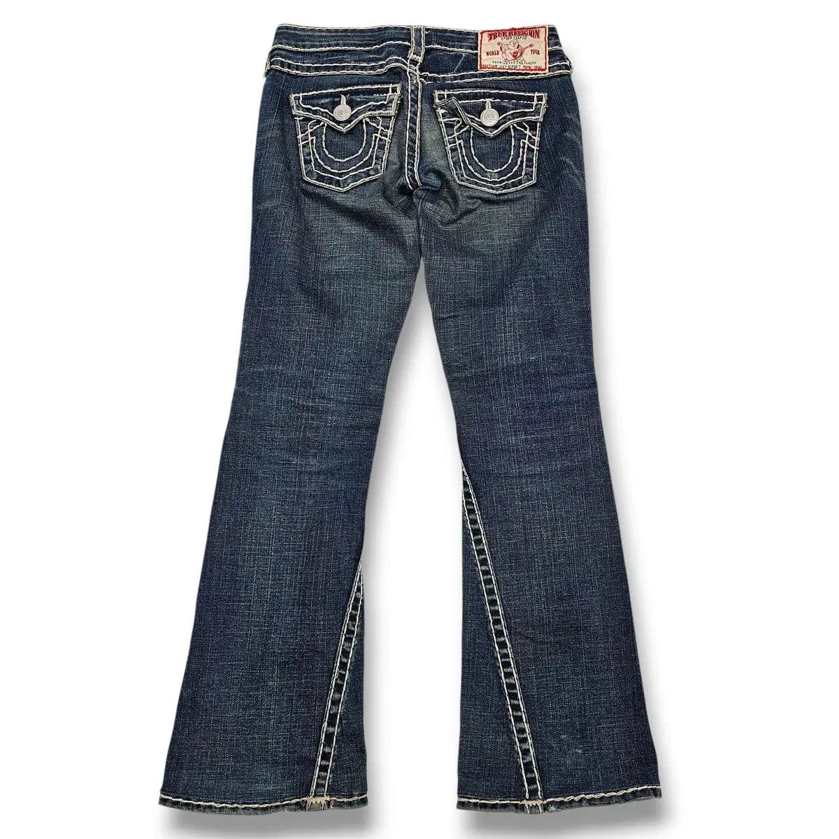25 TRUE RELIGION トゥルーレリジョン USA フラップ フレア ジーン 
