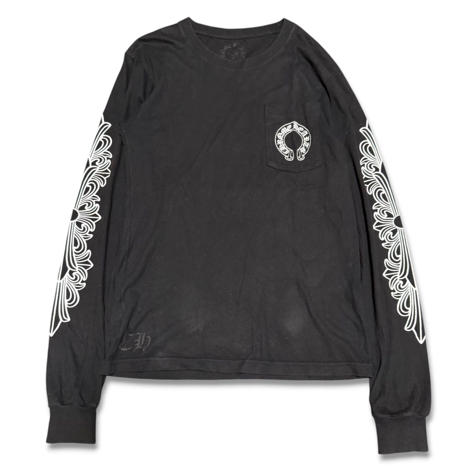 鑑定済み正規品】CHROME HEARTS クロムハーツ ホースシュー フローラル 