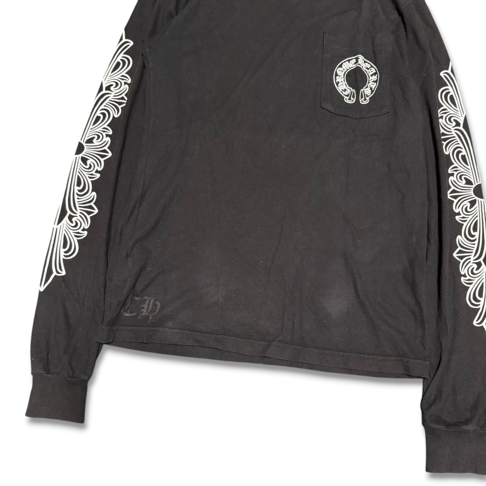 鑑定済み正規品】CHROME HEARTS クロムハーツ ホースシュー フローラル 